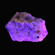 Ruby UV reactive with Muscovite in Marble 343ct 68.6g in UV light - Rocks and Things Store