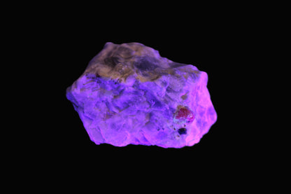 Ruby UV reactive with Muscovite in Marble 343ct 68.6g Rocks and Things