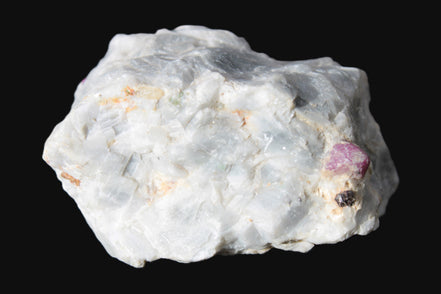 Ruby UV reactive with Muscovite in Marble 343ct 68.6g Rocks and Things