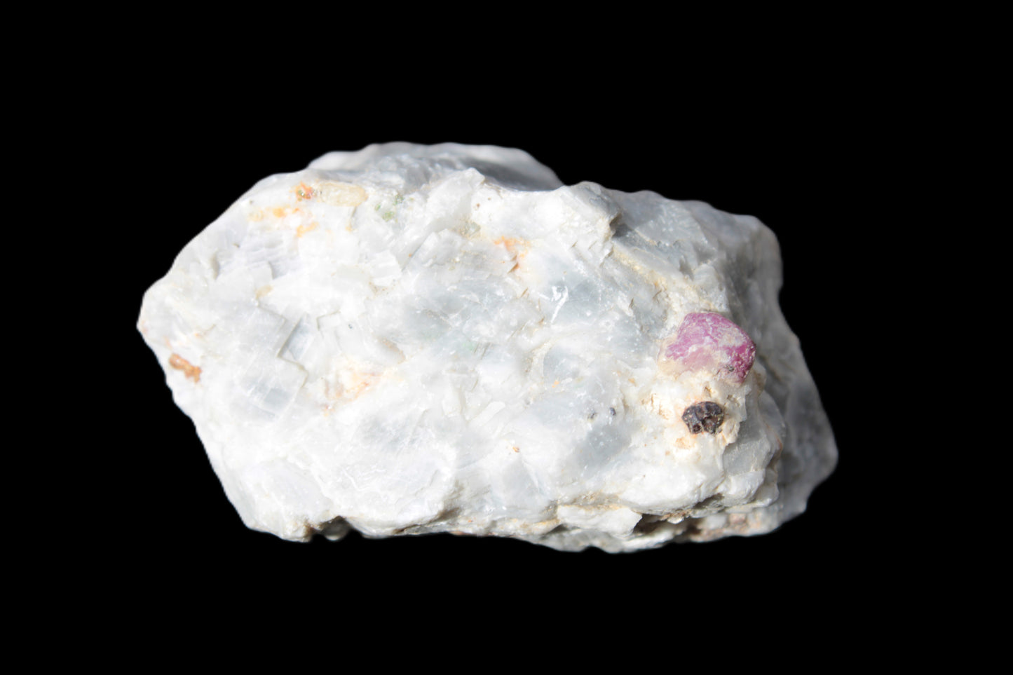 Ruby UV reactive with Muscovite in Marble 343ct 68.6g Rocks and Things