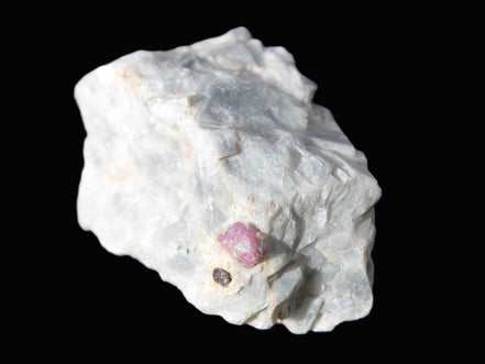 Ruby UV reactive with Muscovite in Marble 343ct 68.6g Rocks and Things