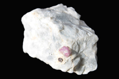 Ruby UV reactive with Muscovite in Marble 343ct 68.6g Rocks and Things