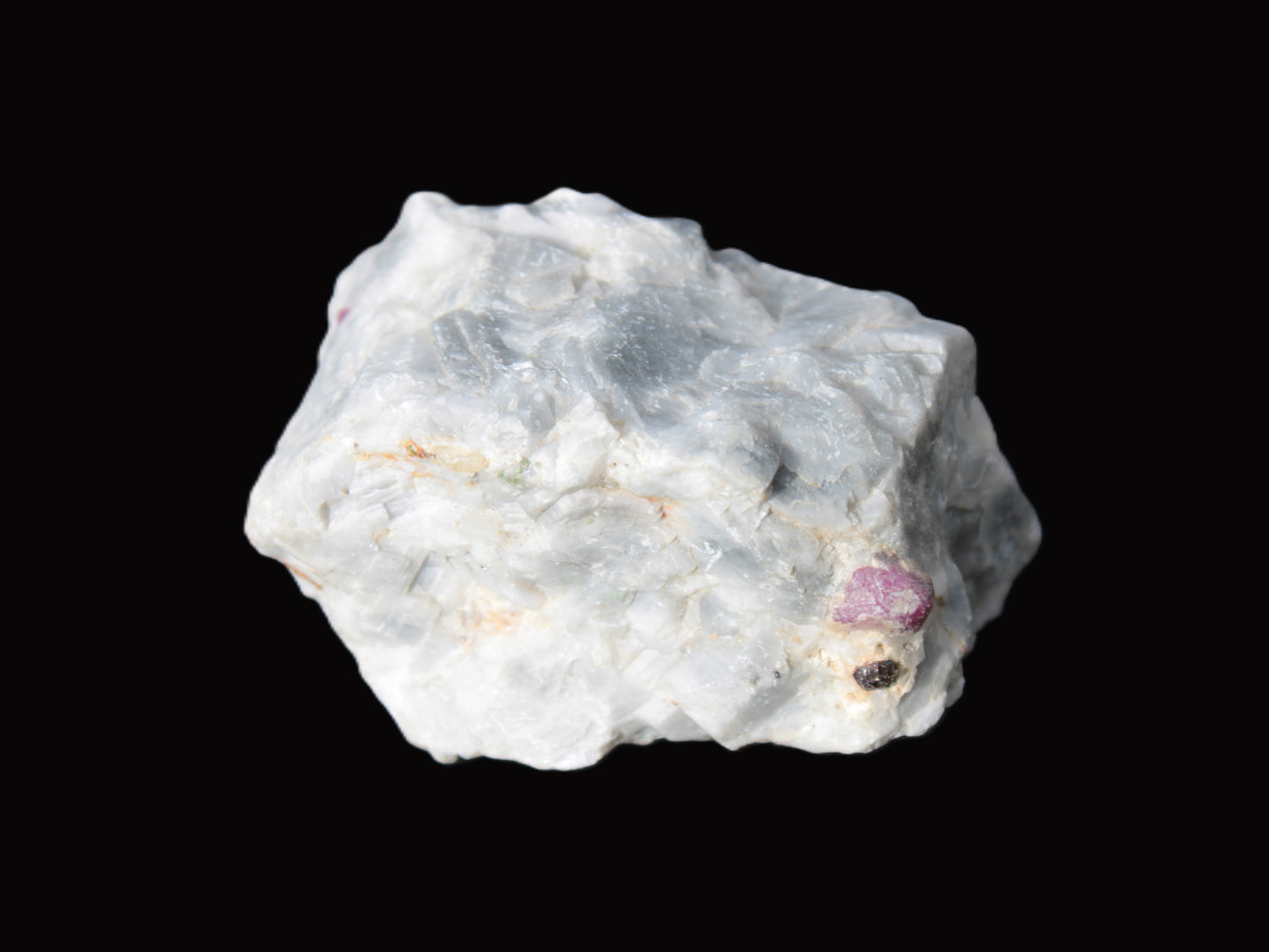 Ruby UV reactive with Muscovite in Marble 343ct 68.6g Rocks and Things