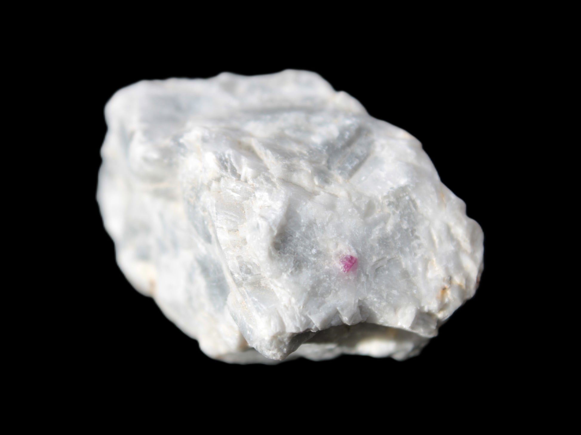 Ruby UV reactive with Muscovite in Marble 343ct 68.6g Rocks and Things