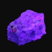 Ruby UV reactive with Muscovite in Marble 343ct 68.6g in UV light - Rocks and Things Store