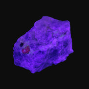 Ruby UV reactive with Muscovite in Marble 343ct 68.6g in UV light - Rocks and Things Store