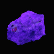 Ruby UV reactive with Muscovite in Marble 343ct 68.6g in UV light - Rocks and Things Store