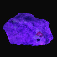 Ruby UV reactive with Muscovite in Marble 343ct 68.6g in UV light - Rocks and Things Store