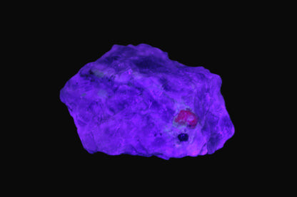 Ruby UV reactive with Muscovite in Marble 343ct 68.6g Rocks and Things