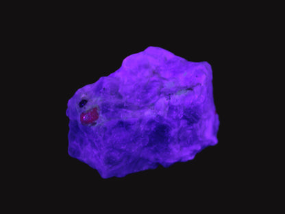 Ruby UV reactive with Muscovite in Marble 343ct 68.6g Rocks and Things