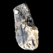 Black Tourmaline crystal with Feldspar & Mica 55mm 250.7ct  50.2g in sunlight - Rocks and Things Store