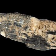 Black Tourmaline crystal with Feldspar & Mica 55mm 250.7ct  50.2g Rocks and Things