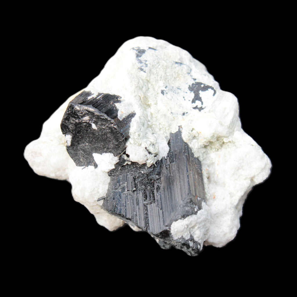 Black Tourmaline crystals on Feldspar & Mica matrix 55mm 222.8ct  44.6g - Rocks and Things Store