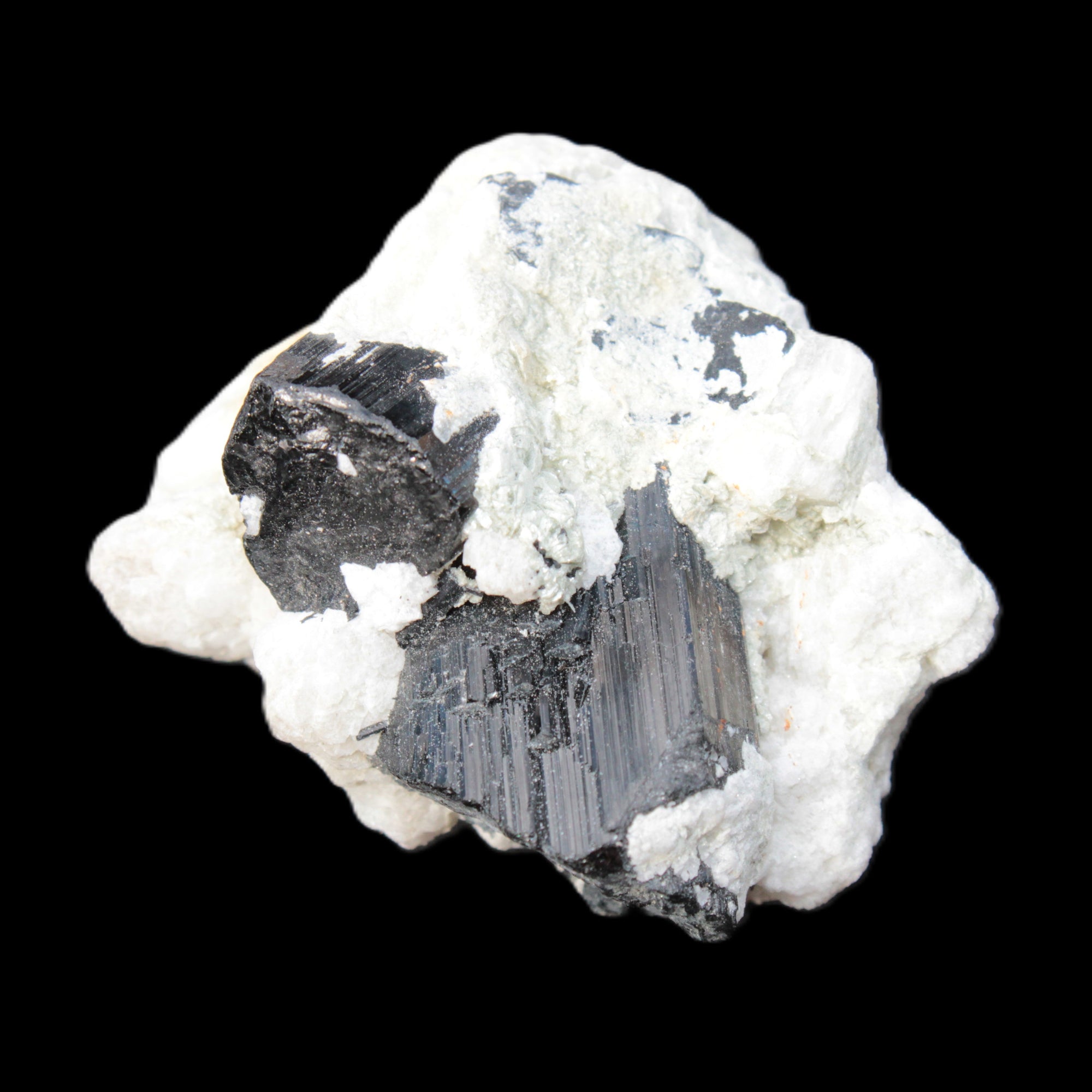 Black Tourmaline crystals on Feldspar & Mica matrix 55mm 222.8ct  44.6g - Rocks and Things Store