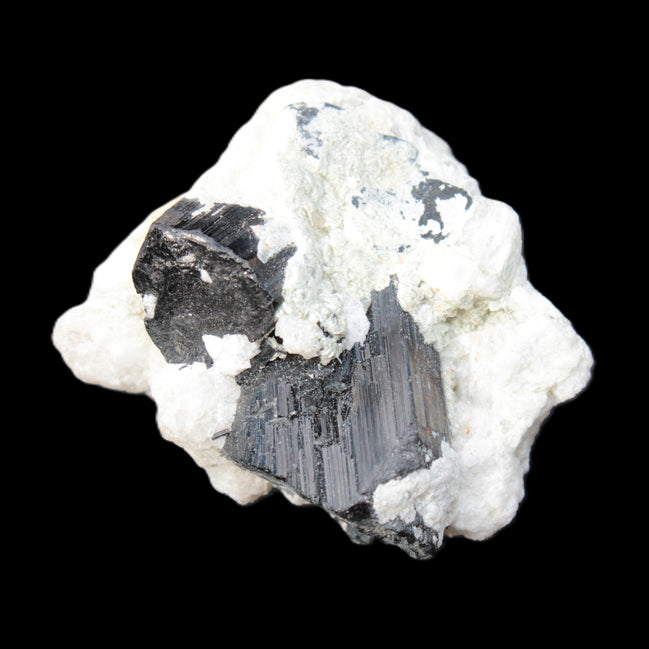 Black Tourmaline crystals on Feldspar & Mica matrix 55mm 222.8ct  44.6g - Rocks and Things Store
