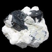 Black Tourmaline crystals on Feldspar & Mica matrix 55mm 222.8ct  44.6g - Rocks and Things Store