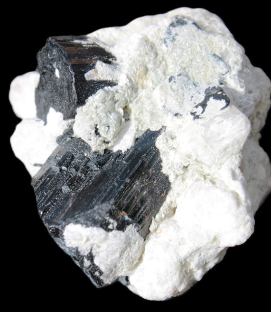 Black Tourmaline crystals on Feldspar & Mica matrix 55mm 222.8ct  44.6g - Rocks and Things Store