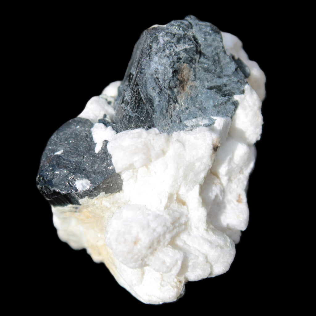 Black Tourmaline crystals on Feldspar & Mica matrix 55mm 222.8ct  44.6g - Rocks and Things Store