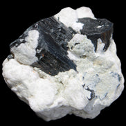 Black Tourmaline crystals on Feldspar & Mica matrix 55mm 222.8ct  44.6g - Rocks and Things Store