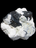 Black Tourmaline crystals on Feldspar & Mica matrix 55mm 222.8ct  44.6g - Rocks and Things Store