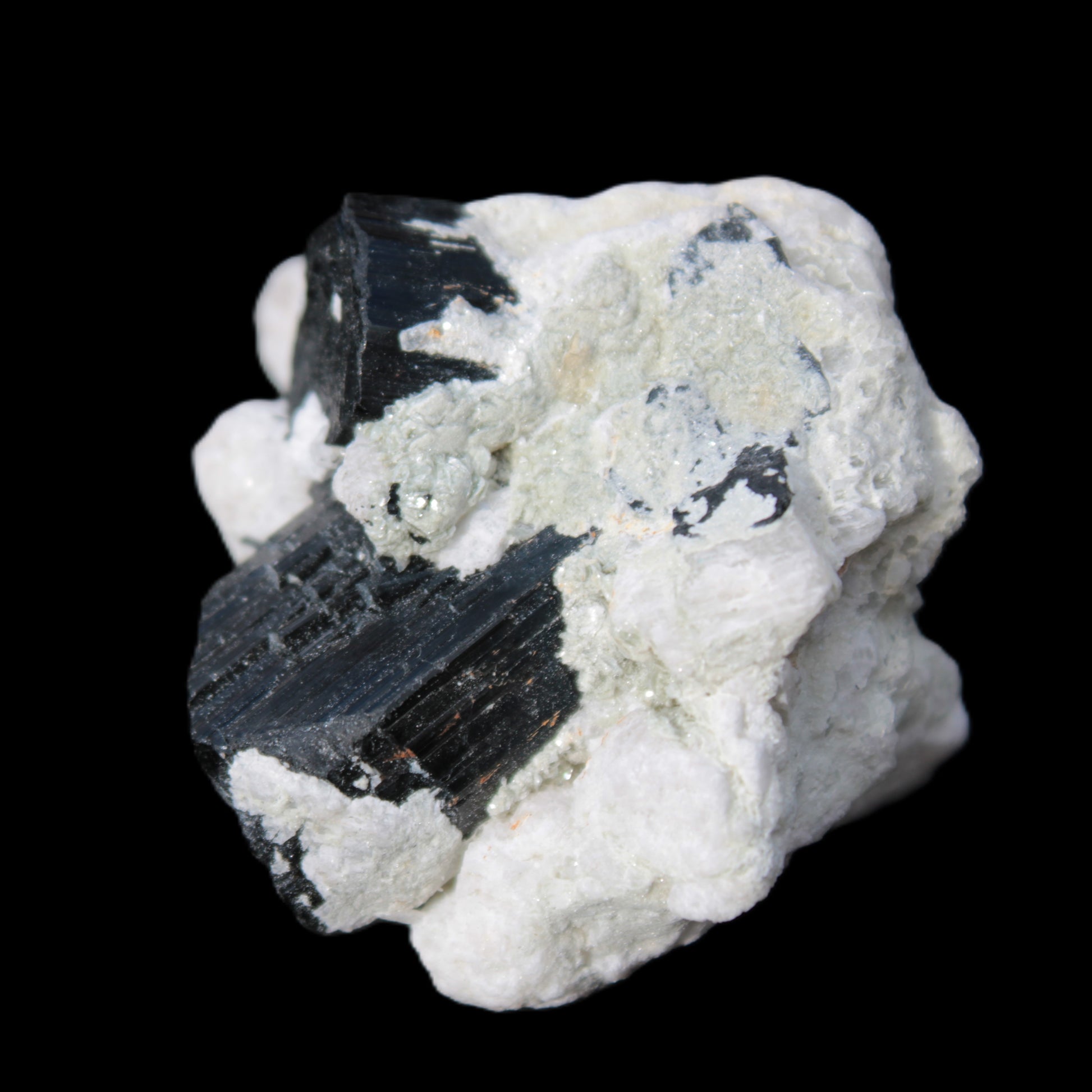 Black Tourmaline crystals on Feldspar & Mica matrix 55mm 222.8ct  44.6g Rocks and Things