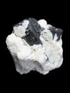 Black Tourmaline crystals on Feldspar & Mica matrix 55mm 222.8ct  44.6g - Rocks and Things Store