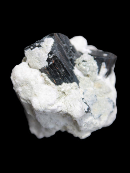 Black Tourmaline crystals on Feldspar & Mica matrix 55mm 222.8ct  44.6g - Rocks and Things Store