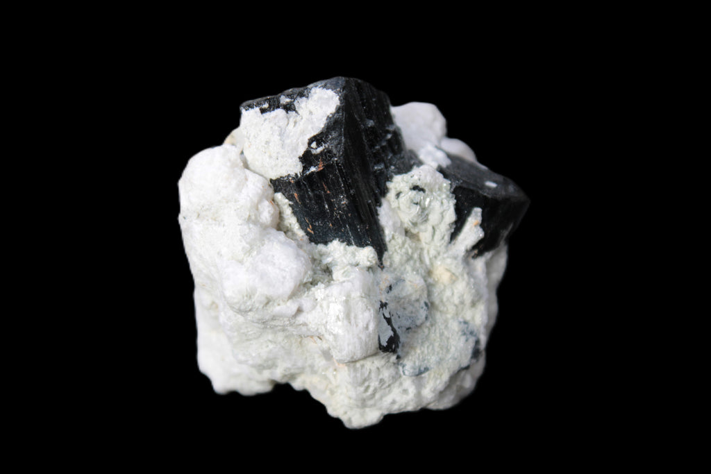 Black Tourmaline crystals on Feldspar & Mica matrix 55mm 222.8ct  44.6g Rocks and Things