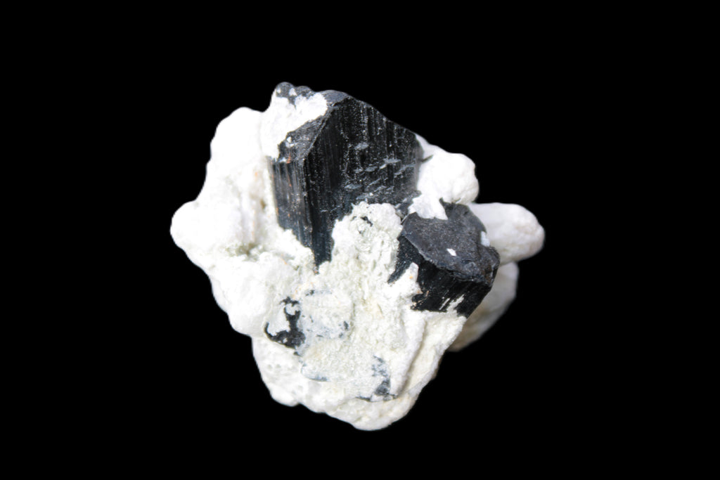 Black Tourmaline crystals on Feldspar & Mica matrix 55mm 222.8ct  44.6g Rocks and Things