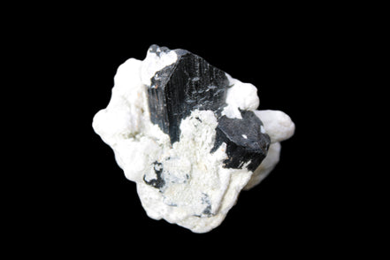 Black Tourmaline crystals on Feldspar & Mica matrix 55mm 222.8ct  44.6g Rocks and Things