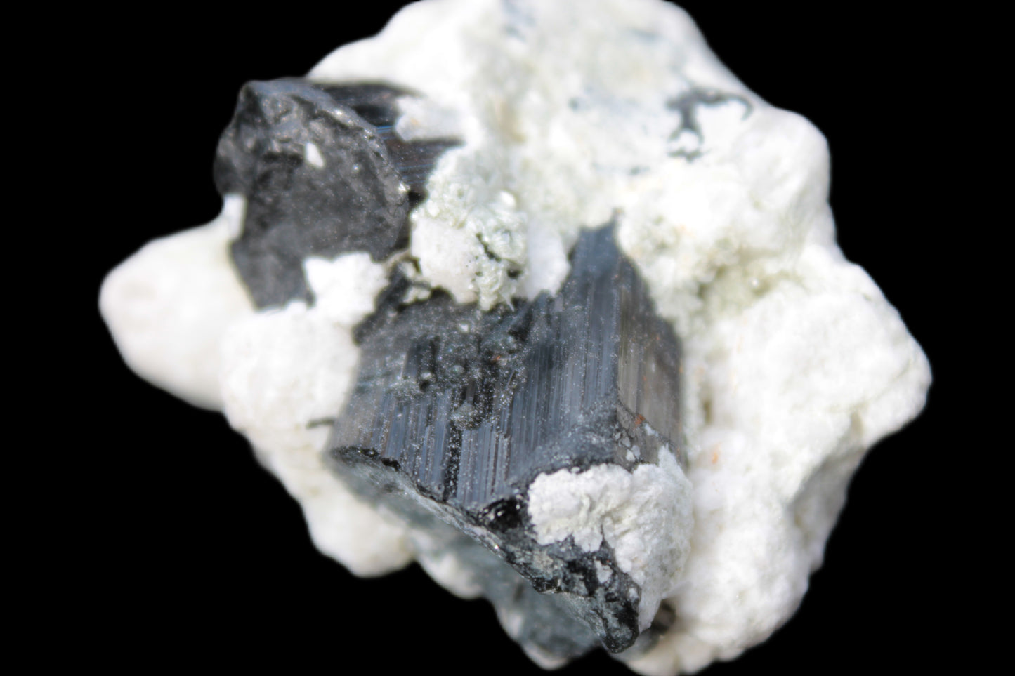 Black Tourmaline crystals on Feldspar & Mica matrix 55mm 222.8ct  44.6g Rocks and Things