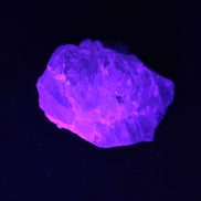 Rare Blue Tourmaline patina over Black Tourmaline in UV light