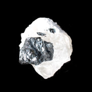 Rare Blue Tourmaline patina over Black Tourmaline on Calcite matrix 43mm 135.9ct  27.1g Rocks and Things