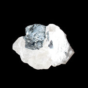 Rare Blue Tourmaline patina over Black Tourmaline on Calcite matrix 43mm 135.9ct  27.1g Rocks and Things