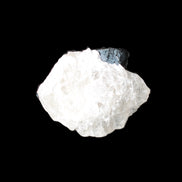 Rare Blue Tourmaline patina over Black Tourmaline on Calcite matrix 43mm 135.9ct  27.1g Rocks and Things