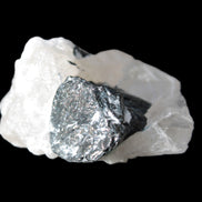 Rare Blue Tourmaline patina over Black Tourmaline on Calcite matrix 43mm 135.9ct  27.1g Rocks and Things