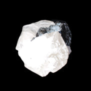 Rare Blue Tourmaline patina over Black Tourmaline on Calcite matrix 43mm 135.9ct  27.1g Rocks and Things