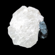 Rare Blue Tourmaline patina over Black Tourmaline on Calcite matrix 43mm 135.9ct  27.1g Rocks and Things