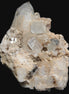 Elestial double-terminated Quartz with Aquamarine, Elbaite & Kunzite crystals on matrix 70mm 845ct 169g - Rocks and Things Store