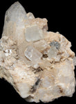 Elestial double-terminated Quartz with Aquamarine, Elbaite & Kunzite crystals on matrix 70mm 845ct 169g - Rocks and Things Store