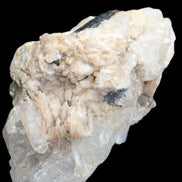 Elestial double-terminated Quartz with Aquamarine, Elbaite & Kunzite crystals on matrix 70mm 845ct 169g - Rocks and Things Store