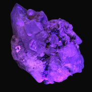 Elestial double-terminated Quartz with Aquamarine, Elbaite & Kunzite crystals on matrix 70mm 845ct 169gin UV light - Rocks and Things Store