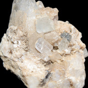 Elestial double-terminated Quartz with Aquamarine, Elbaite & Kunzite crystals on matrix 70mm 845ct 169g - Rocks and Things Store