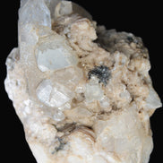 Elestial double-terminated Quartz with Aquamarine, Elbaite & Kunzite crystals on matrix 70mm 845ct 169g - Rocks and Things Store