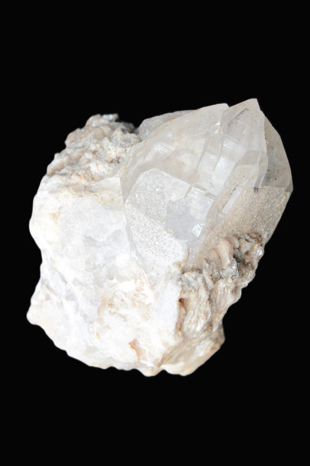 Elestial double-terminated Quartz with Aquamarine, Elbaite & Kunzite crystals on matrix 70mm 845ct 169g - Rocks and Things Store