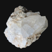 Elestial double-terminated Quartz with Aquamarine, Elbaite & Kunzite crystals on matrix 70mm 845ct 169g - Rocks and Things Store