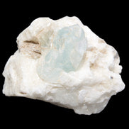 Aquamarine with three Micas in Feldspar matrix 311ct 62.3g in sunlight - Rocks and Things Store