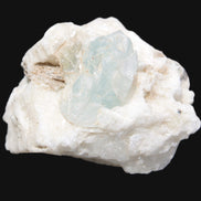 Aquamarine with three Micas in Feldspar matrix 311ct 62.3g in sunlight - Rocks and Things Store