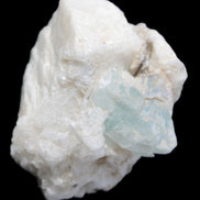 Aquamarine with three Micas in Feldspar matrix 311ct 62.3g in sunlight - Rocks and Things Store
