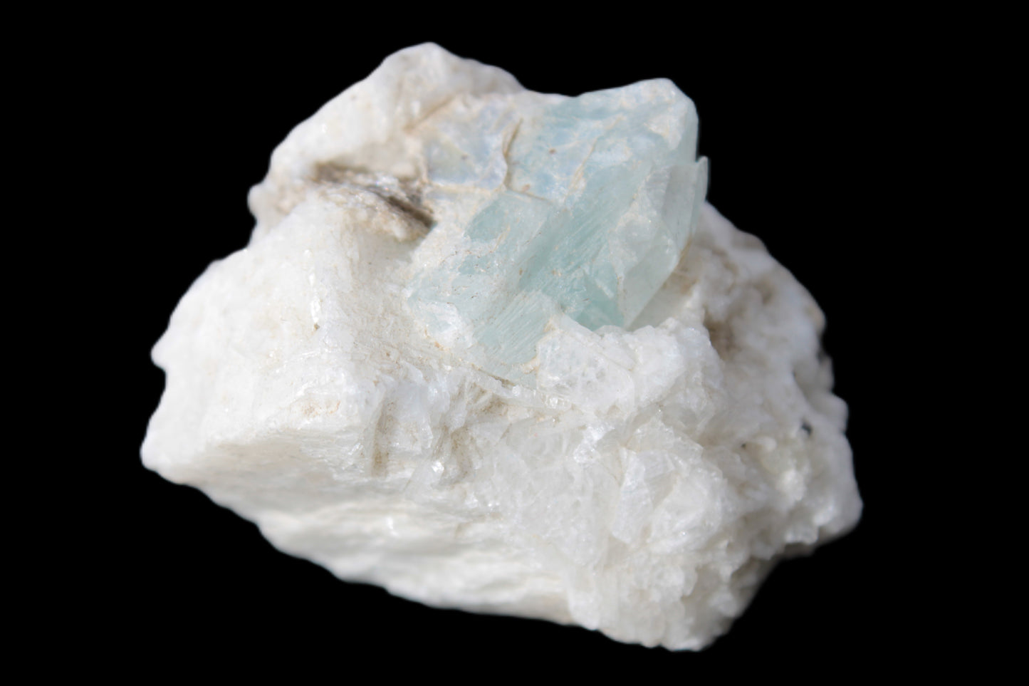 Aquamarine with three Micas in Marble/Dolomite matrix 311ct 62.3g Rocks and Things